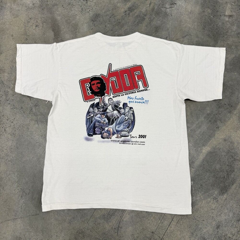 Vtg Che Guevara Hasta La Victoria Siempre Homies Tour 2001 Size L Sonidos Mexico